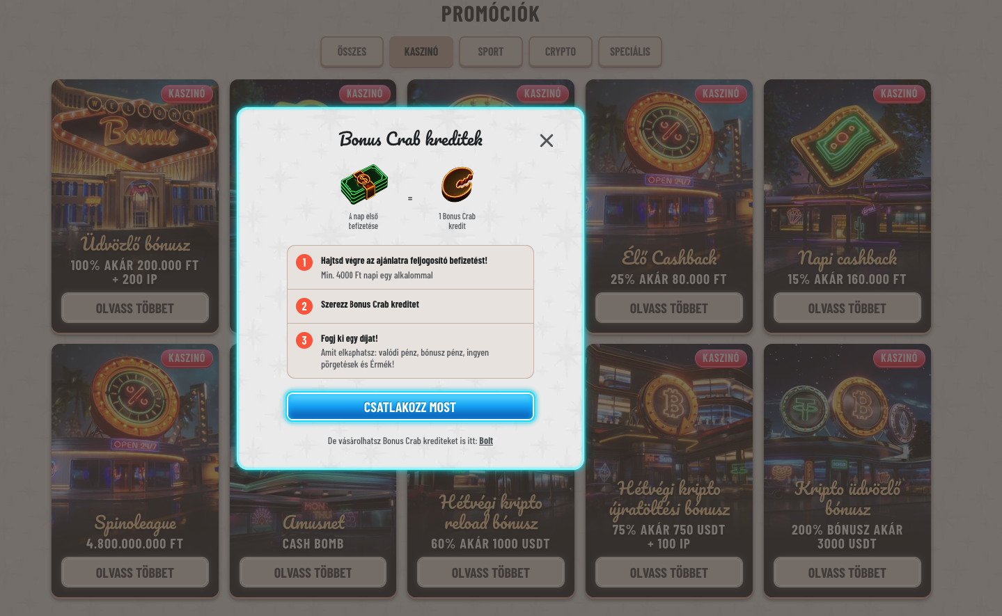 Wyns Casino bónuszok és promóciók – aktuális ajánlatok